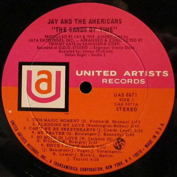 Jay & The Americans : Sands Of Time (LP, Album, Gat)