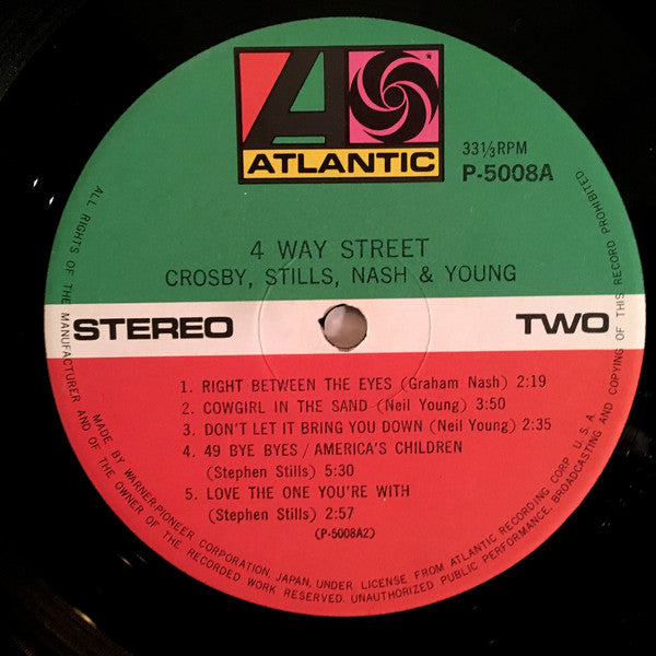 Crosby, Stills, Nash & Young : 4 Way Street (2xLP, Album, RE)