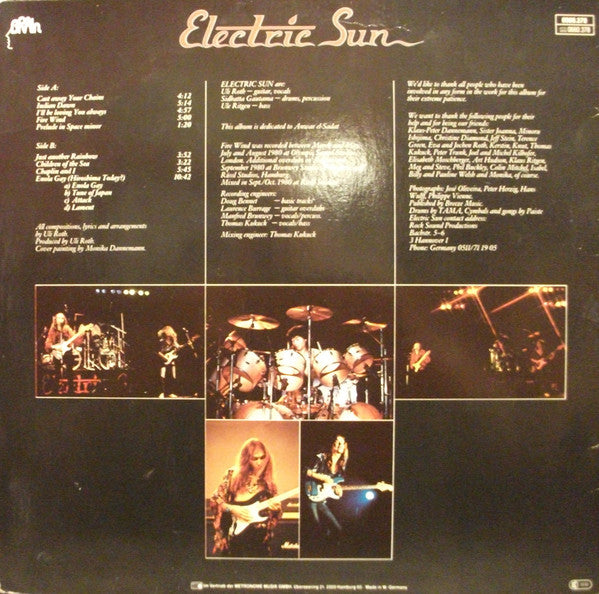 Electric Sun : Fire Wind (LP, Album)