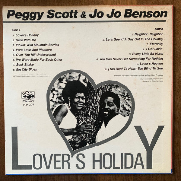 Peggy Scott & Jo Jo Benson : Lover's Holiday (LP, Comp, Promo)