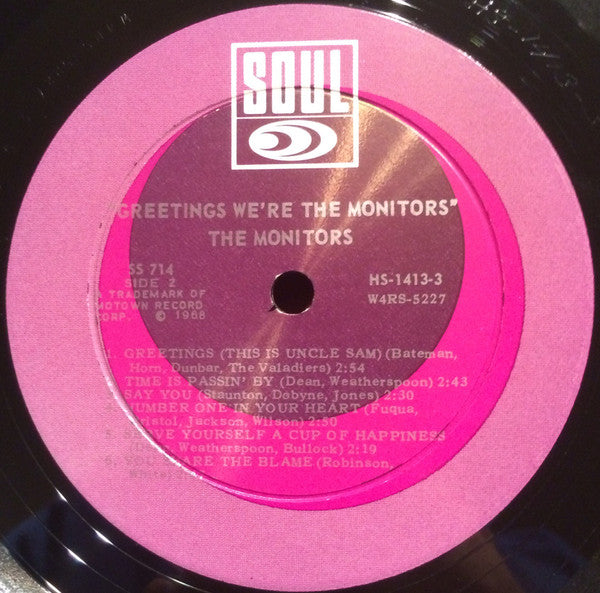 The Monitors : Greetings!... We're The Monitors (LP, Album)