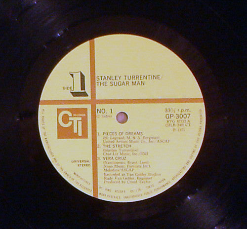 Stanley Turrentine : The Sugar Man (LP, Album, Gat)