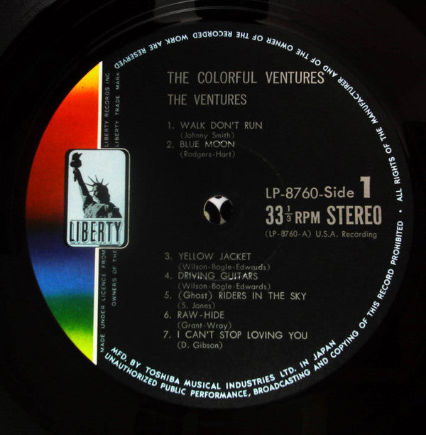 The Ventures : The Colorful Ventures (LP, Comp, Red)