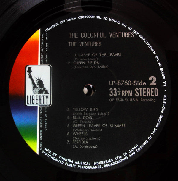 The Ventures : The Colorful Ventures (LP, Comp, Red)