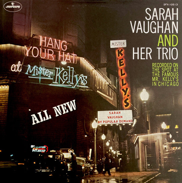 Sarah Vaughan And Her Trio : Sarah Vaughan At Mister Kelly's (LP, Album, Mono, blu)