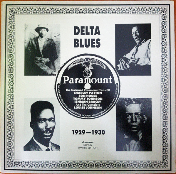 Various : Delta Blues - Vol.1 (1929-1930) (LP, Comp, Mono, Ltd, RM, RP)