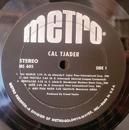 Cal Tjader : Cal Tjader (LP, Album, RE)