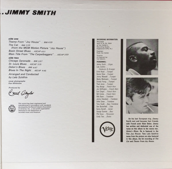 The Incredible Jimmy Smith* : The Cat (LP, Album, RE, Gat)