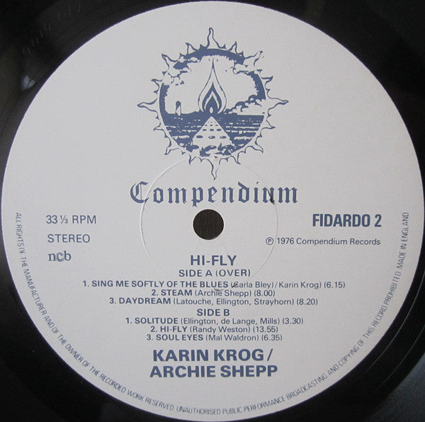Karin Krog, Archie Shepp : Hi-Fly (LP, Album)