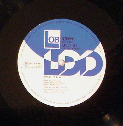 Hank Jones / George Duvivier / Shelly Manne : Easy To Love (LP, Album)