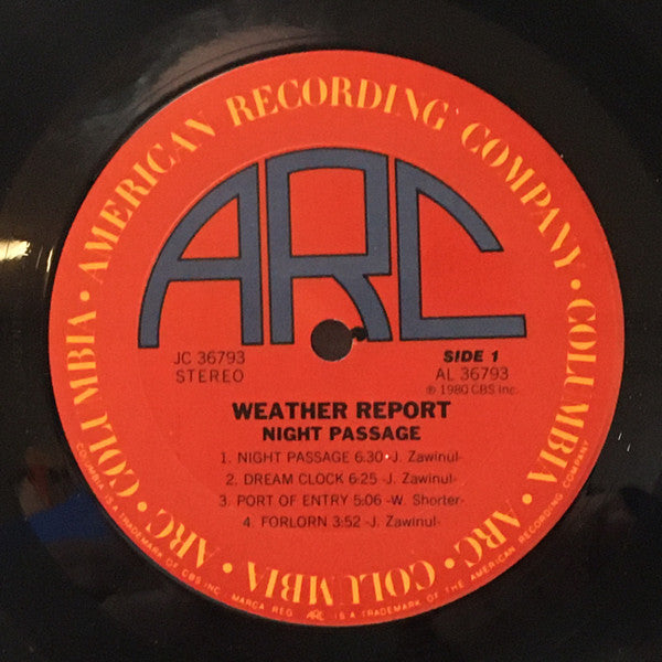 Weather Report : Night Passage (LP, Album, Pit)