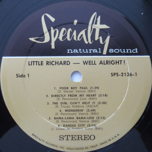 Little Richard : Well Alright! (LP, Comp)