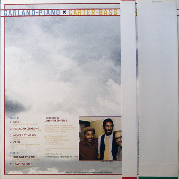 Red Garland / Ron Carter / "Philly" Joe Jones : Crossings (LP, Album)