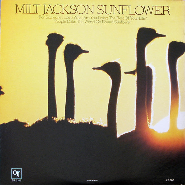 Milt Jackson : Sunflower (LP, Album, Gat)