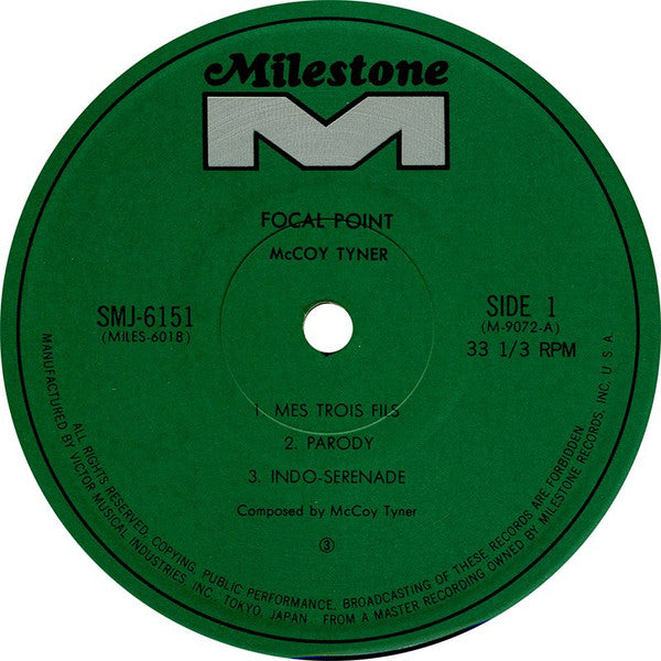 McCoy Tyner : Focal Point (LP, Album)