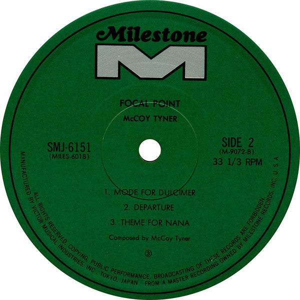 McCoy Tyner : Focal Point (LP, Album)