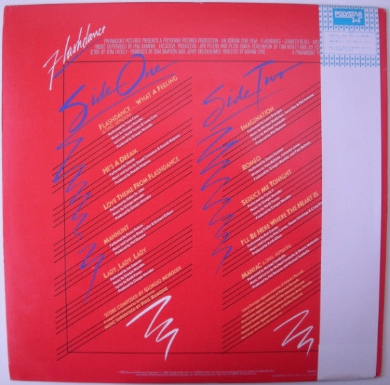 Various : Flashdance (Original Soundtrack From The Motion Picture) (LP, Album, Pic)