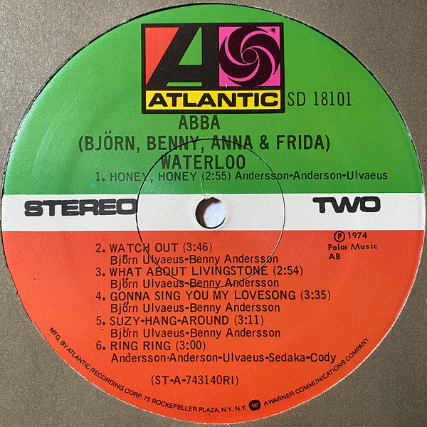 ABBA, Björn, Benny, Anna & Frida* : Waterloo (LP, Album, RI )