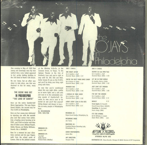 The O'Jays : The O'Jays In Philadelphia (LP, Album)