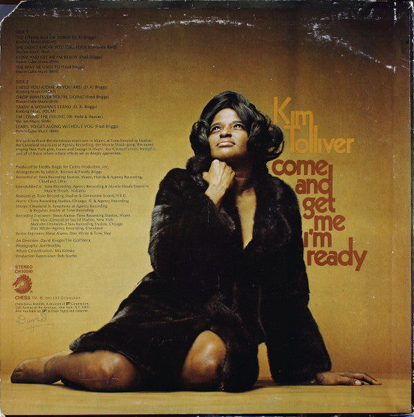 Kim Tolliver : Come And Get Me I'm Ready (LP, Album, Pit)