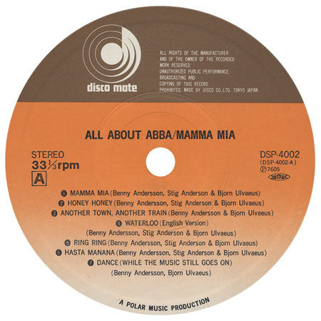 ABBA : All About ABBA / Mamma Mia (LP, Comp)
