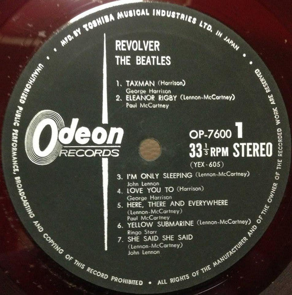 The Beatles : Revolver (LP, Album, Red)