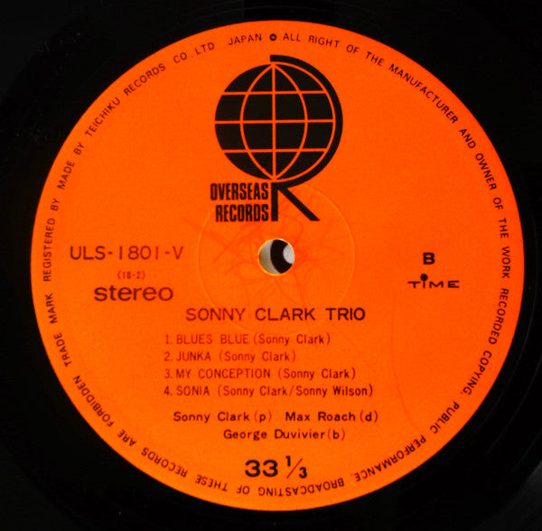 Sonny Clark Trio : Sonny Clark Trio (LP, Album, RE, Ora)