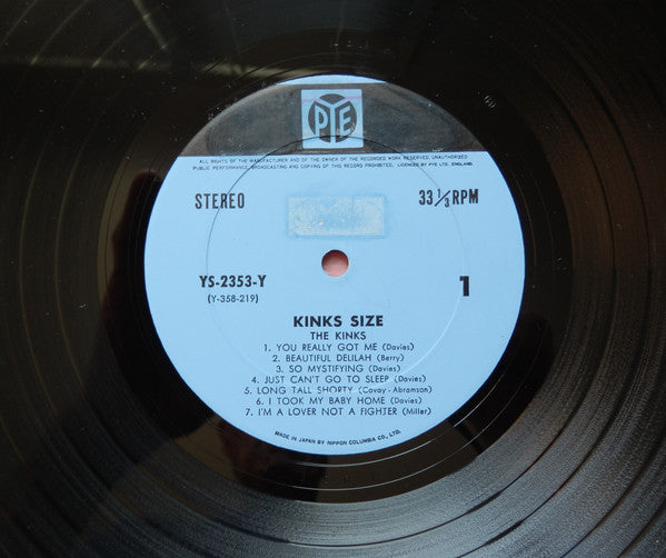 The Kinks : Kinks Size (LP, Album, RE)