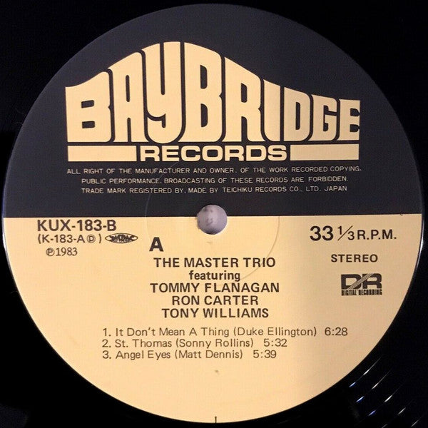 The Master Trio Featuring Tommy Flanagan, Ron Carter, Tony Williams* : The Master Trio (LP, Album)