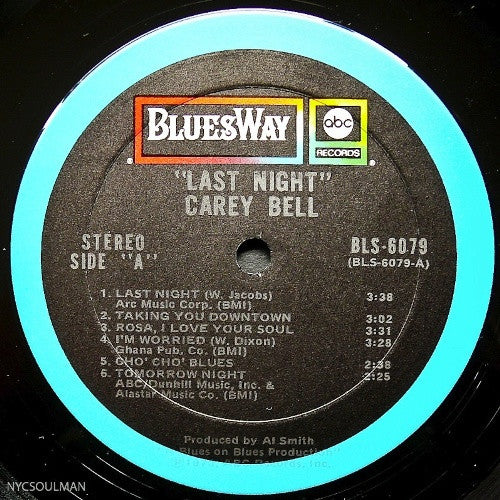 Carey Bell : Last Night (LP, Album)