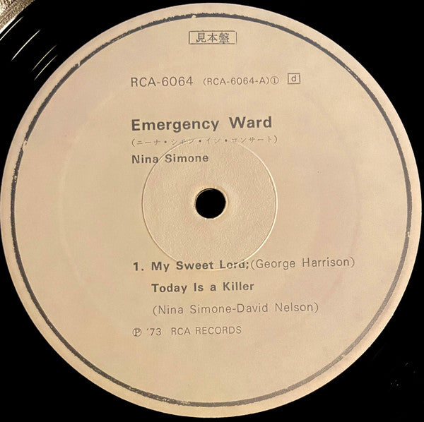 Nina Simone : In Concert - Emergency Ward! (LP, Album, Promo)