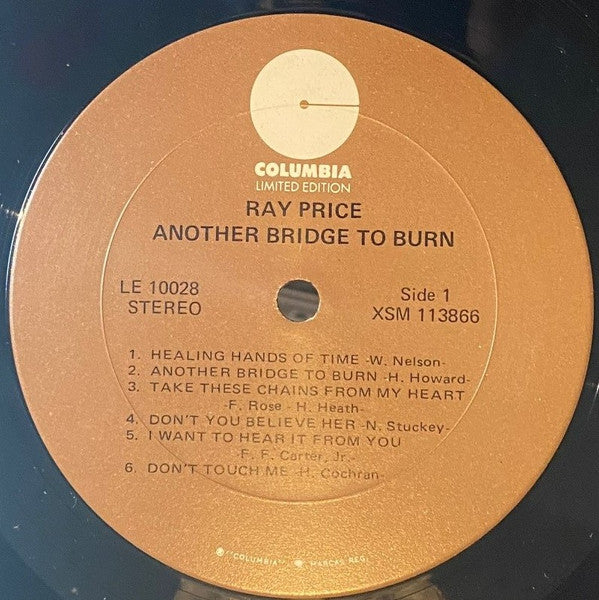 Ray Price : Another Bridge To Burn (LP, Album, RE)