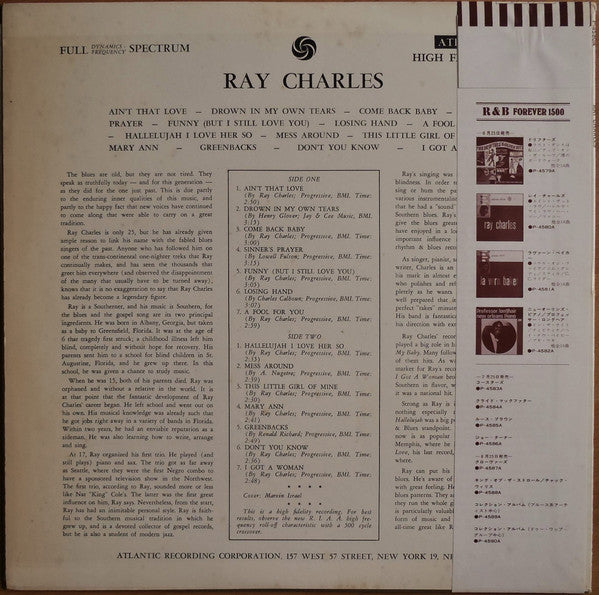 Ray Charles : Ray Charles (LP, Album, Mono, RE)