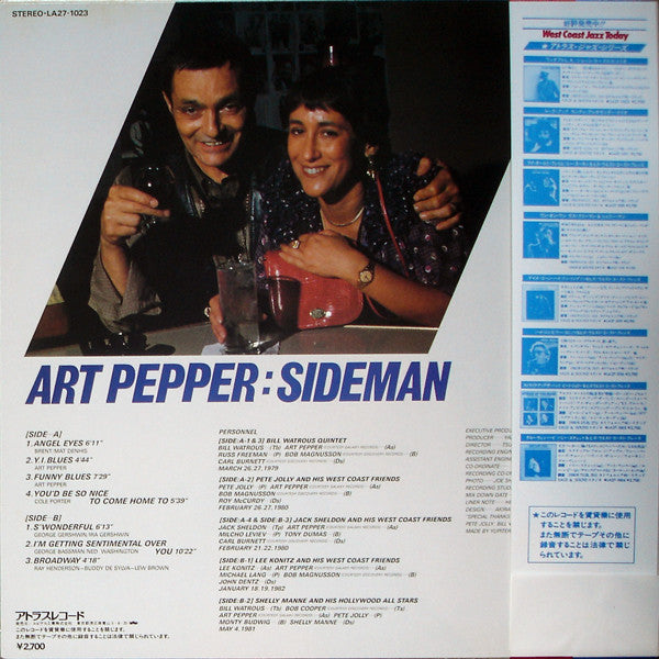 Art Pepper : Sideman (LP)
