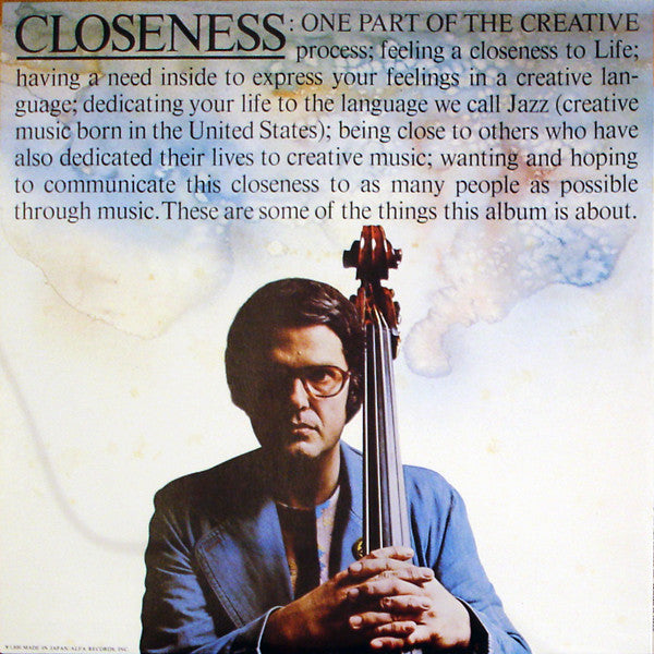 Charlie Haden : Closeness (LP, Album, RE)