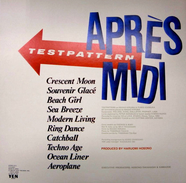 Buy Testpattern : Après-Midi (LP, Album) Online for a great price