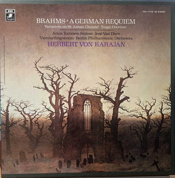Brahms* - Herbert von Karajan / Anna Tomowa-Sintow / José van Dam / Vienna Singverein* / Berlin Philharmonic Orchestra* : A German Requiem (2xLP + Box)