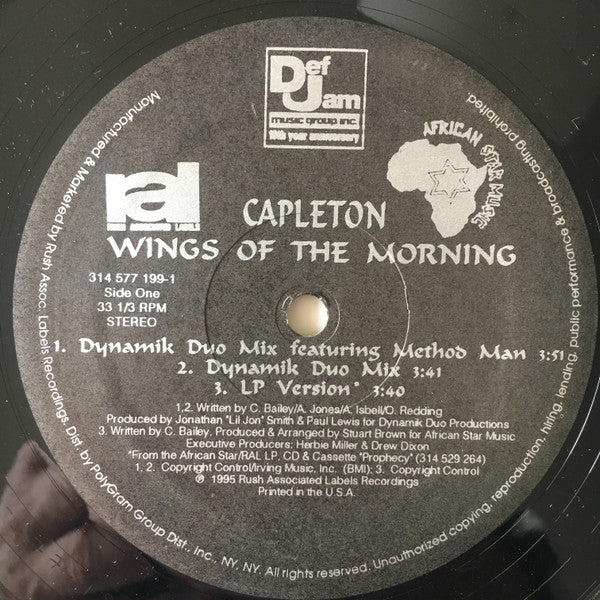 Capleton : Wings Of The Morning (12", Single)