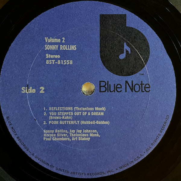 Sonny Rollins : Vol. 2 (LP, Album, RE, dar)