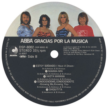 ABBA : Gracias Por La Musica (LP, Album, Red)