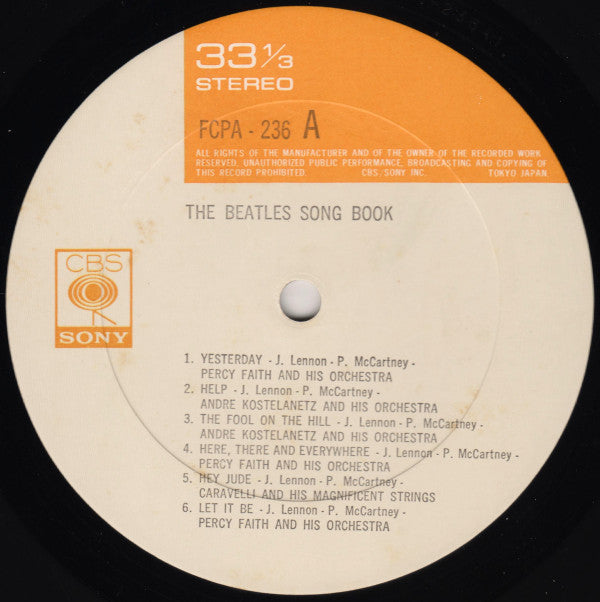 Various : The Beatles Song Book (LP, Comp, Club)