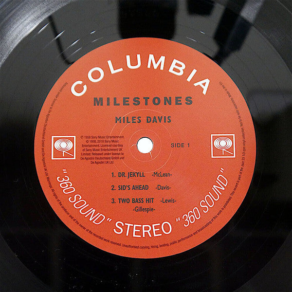 Miles Davis : Milestones (LP, Album, RE, 180)