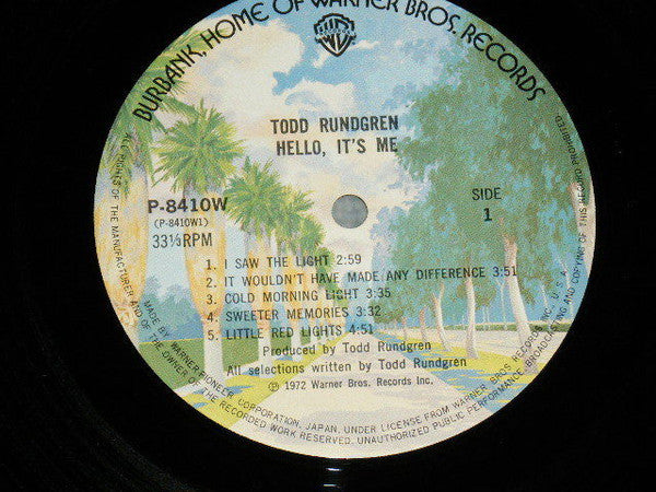 Todd Rundgren : Hello It's Me (LP, Comp)