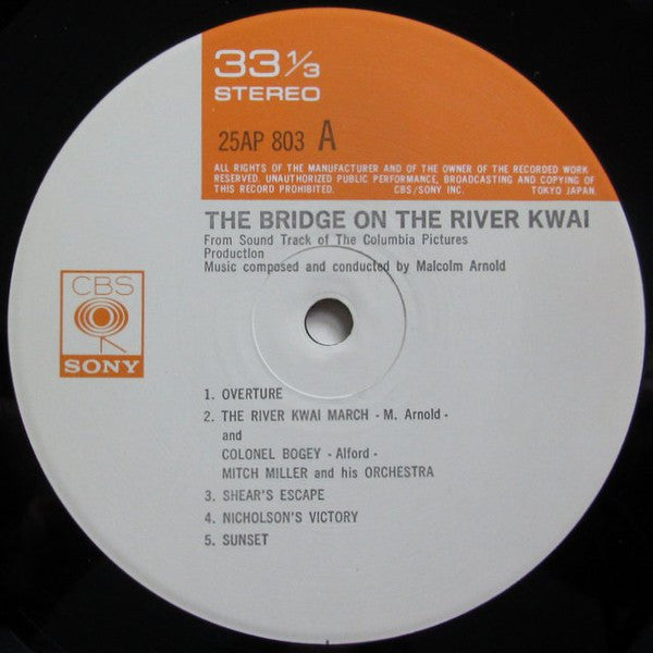 Malcolm Arnold : The Bridge On The River Kwai (LP, Album, RE)