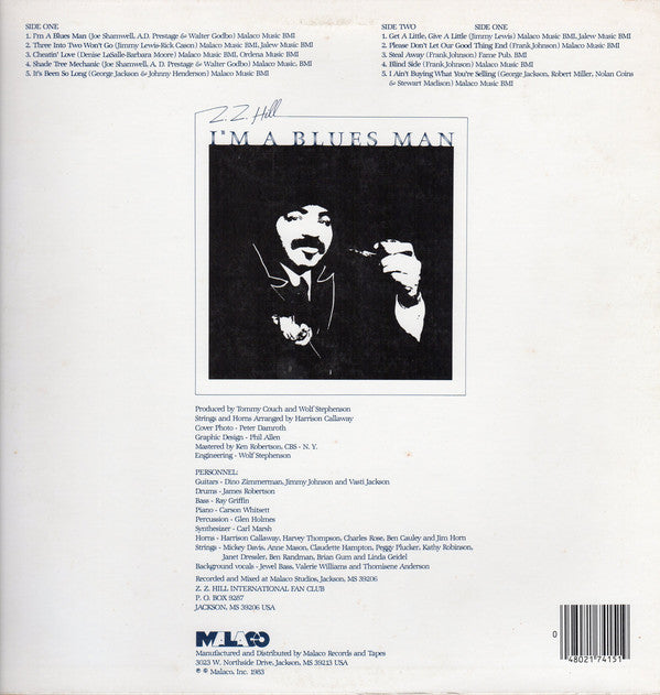 Z.Z. Hill : I'm A Blues Man (LP, Album, Pit)