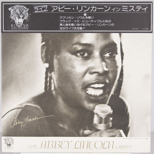 Abbey Lincoln : Live In Misty (LP, Album, Gat)