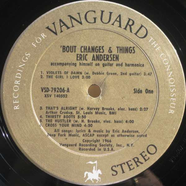 Eric Andersen (2) : 'Bout Changes & Things (LP, Album)