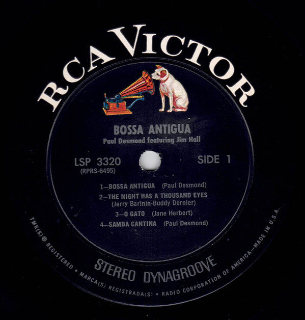 Paul Desmond Featuring Jim Hall : Bossa Antigua (LP, Album, Ind)