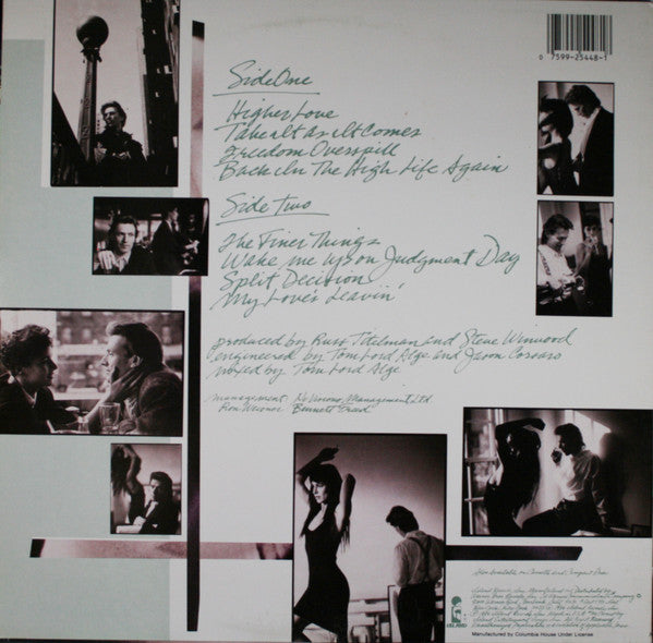 Steve Winwood : Back In The High Life (LP, Album, Club, Car)