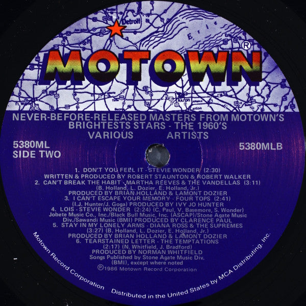Various : Never-Before-Released Masters From Motown's Brightest Stars The 1960's (LP, Comp)